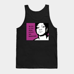 Politcal pop  no one is free Tank Top